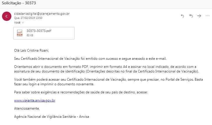 Certificado Por Email